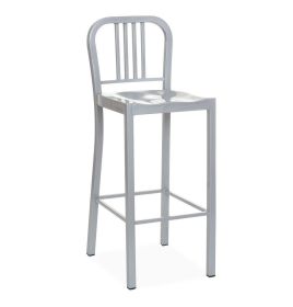 Oliver Bar Stool - Silver