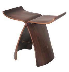 Papillon Stool - Walnut