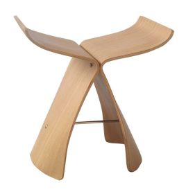 Papillon Stool - White Oak