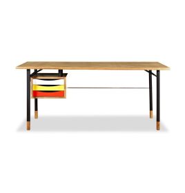 River Desk - Ash/Yellow/Red