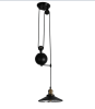 Rosmee Matte Black + Gold 1-light Pendant