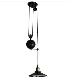 Rosmee Matte Black + Gold 1-light Pendant