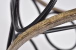 Lauren Matte Black 1-Light Open Metal Hoops Drum Shade Floor Lamp