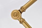 Harriet Matte Gold/Black 1-Light Metal Cone Shade Floor Lamp