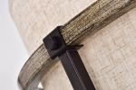 Natty Oil Rubbed Bronze 4-Light Metal/Fabric Drum Shade Chandelier