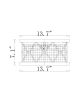 Julie Matte Black 3-Light Metal Drum Shade Flush Mount with Diamond Pattern and Geometric Design