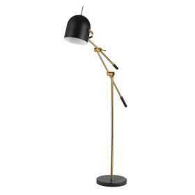 Fingle Gold Black Double Jointed Adjustable Floor Lamp