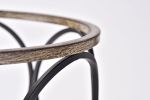 Kurt Matte Black 1-Light with Open Metal Hoops Drum Shade Table Lamp
