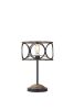 Kurt Matte Black 1-Light with Open Metal Hoops Drum Shade Table Lamp