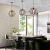 Joanne Matte Black 1-Light Metal Orb Pendant Light