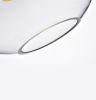 Salome Pendant Lamp - 1 Big & 3 Small Clear Glass Shades