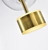 Salome Pendant Lamp - 1 Big & 3 Small Clear Glass Shades