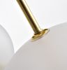 Salome Pendant Lamp - 1 Big & 3 Small Cream/White Glass Shades