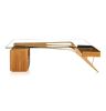 Samuel Mid-Century Modern Desk - Natural Ash