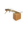 Samuel Mid-Century Modern Desk - Natural Ash