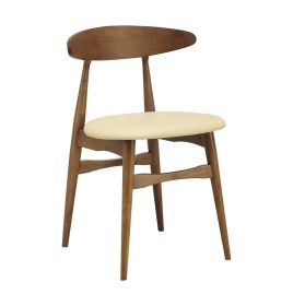 Telyn Dining Chair - Cocoa & Cream