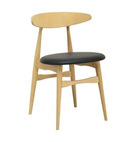 Telyn Dining Chair - Natural & Espresso