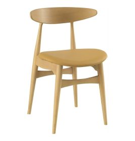 Tricia Dining Chair - Oak & Caramel