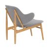 Vezel Lounge Chair - Dolphin & Natural