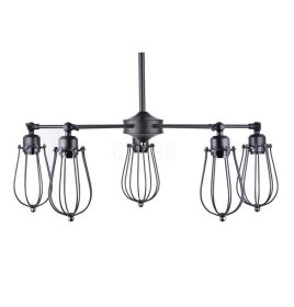 Vintage Industrial Edison Pendant Lamp - 5 Sockets