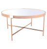 Xander - Copper Coffee Table with Mirror Top - Big