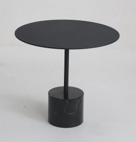 Ethan Side Table (Finish: Black+Black, size: small)