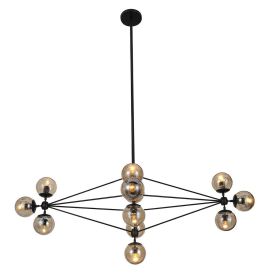 Jonatan Chandelier - 14 Globes (Globes: Clear)