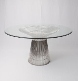 Lovise Dining Table (Base: Chrome)