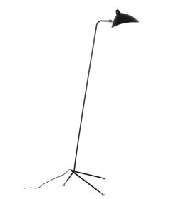 Sergio One-Arm Floor Lamp Standing Lamp (Color: Black)