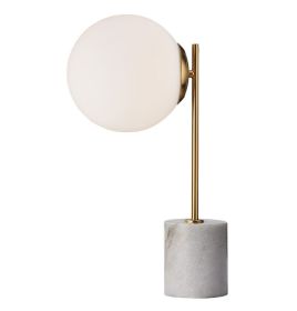 Tuva Marble Table Lamp (Marble base: Black)